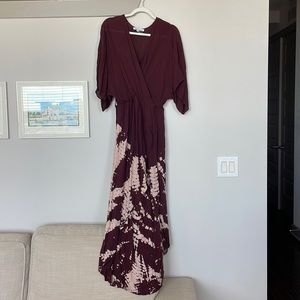 Maroon Maxi Dress